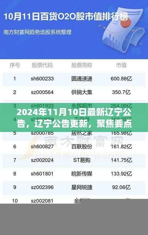 聚焦解读辽宁最新公告,洞悉未来趋势与要点更新