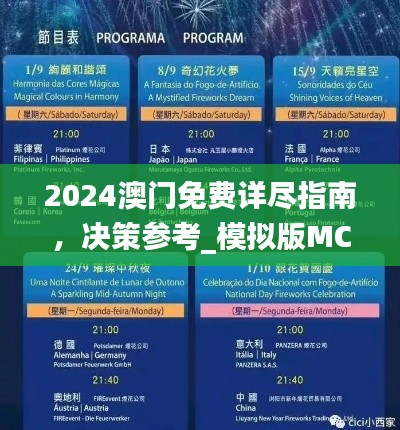 2024澳门免费详尽指南,决策参考_模拟版MCB633.01