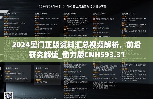 2024奥门正版资料汇总视频解析,前沿研究解读_动力版CNH593.31