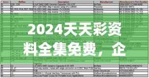 2024天天彩资料全集免费,企业安全评估策略_KOT986.36版