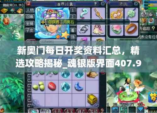 新奥门每日开奖资料汇总,精选攻略揭秘_魂银版界面407.9
