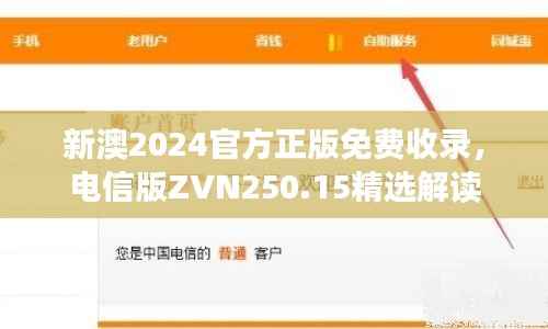 新澳2024官方正版免费收录,电信版ZVN250.15精选解读