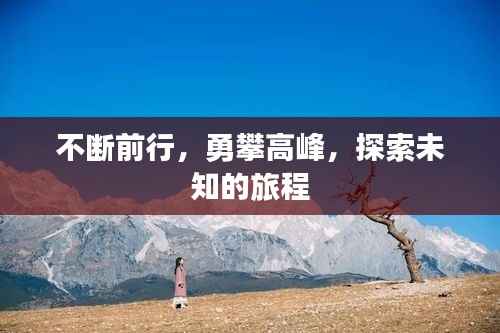 不断前行,勇攀高峰,探索未知的旅程
