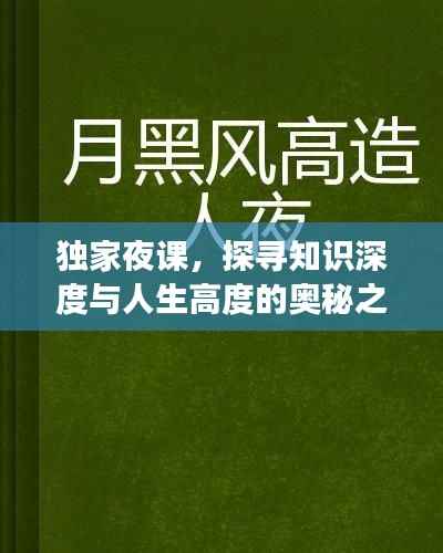 独家夜课，探寻知识深度与人生高度的奥秘之旅