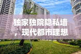 独家独院隐私墙,现代都市理想生活新追求