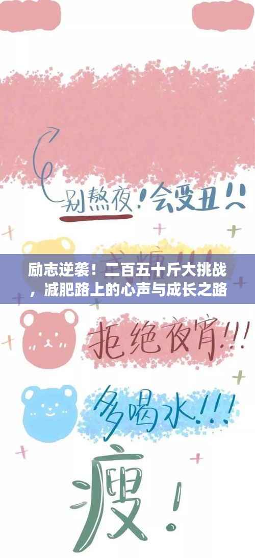 励志逆袭！二百五十斤大挑战，减肥路上的心声与成长之路